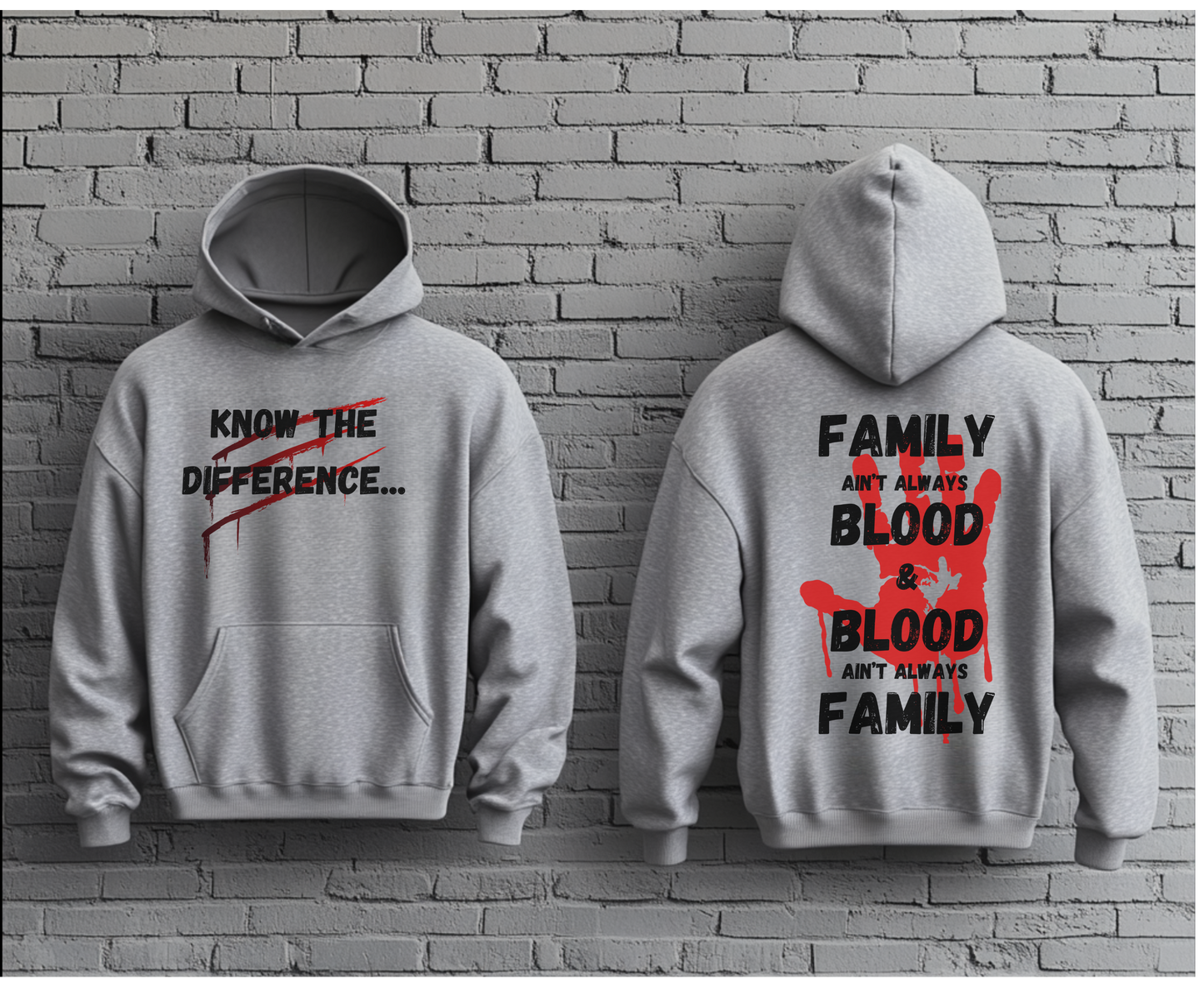 Family vs Blood Hoodie