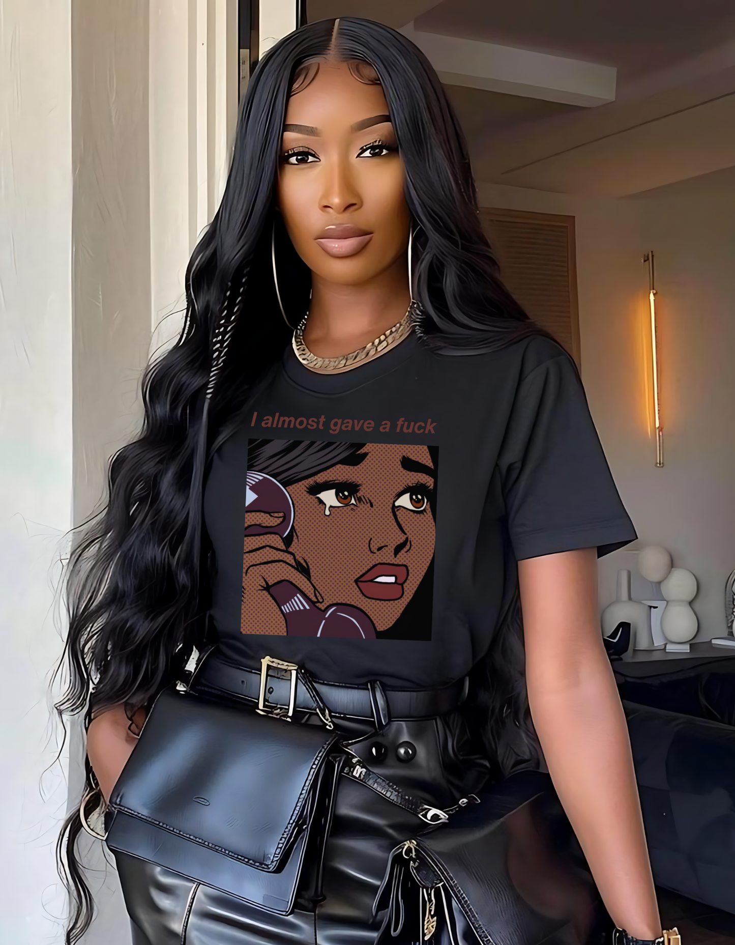 "I Almost Gave a F*" T-Shirt**