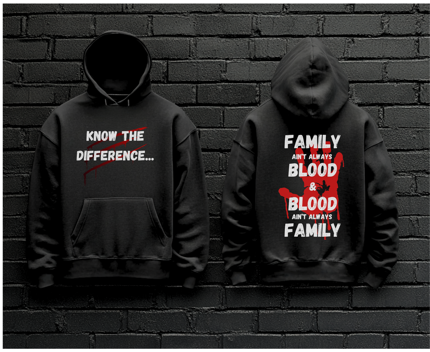 Family vs Blood Hoodie