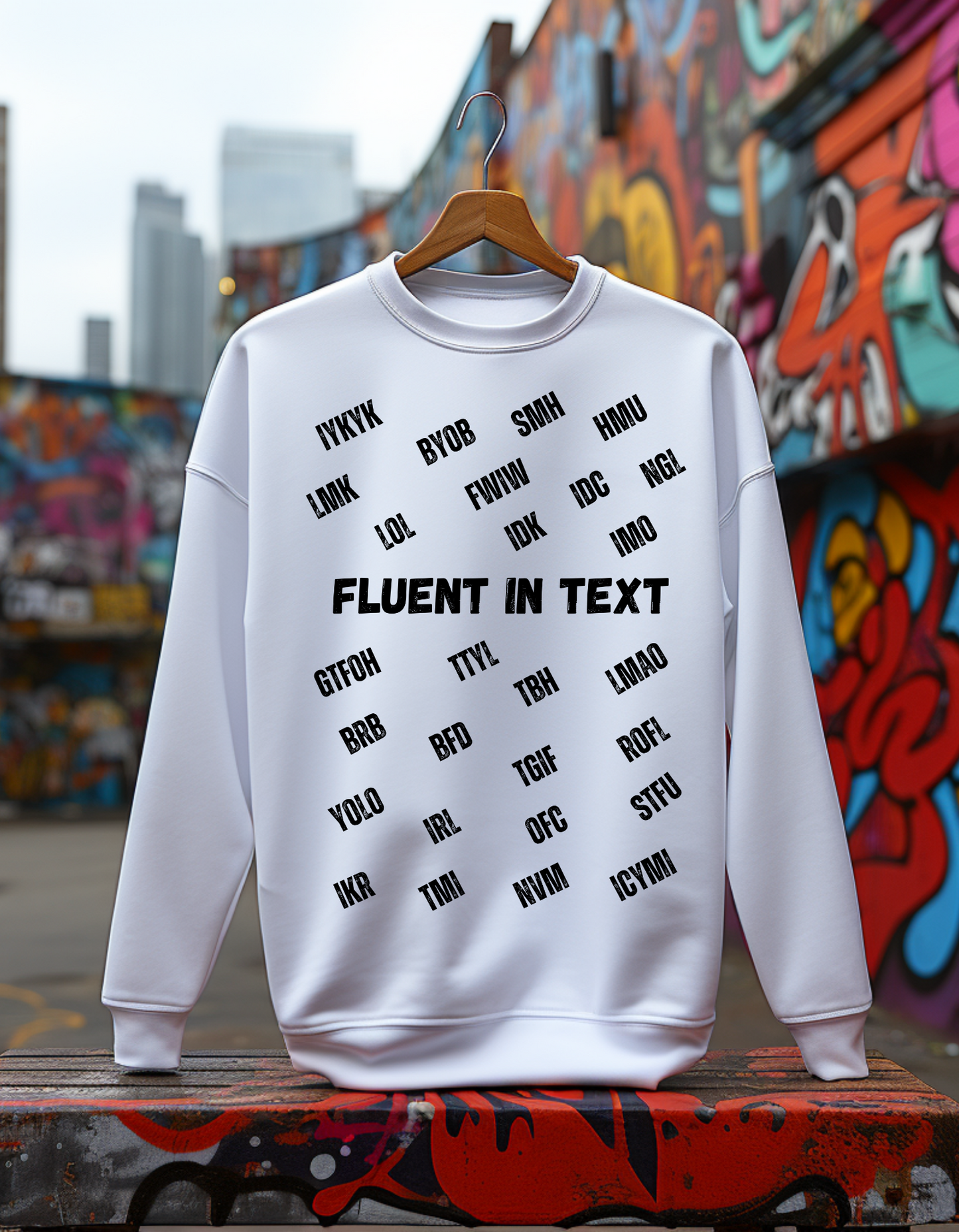 "Fluent in Text" Sweatshirt