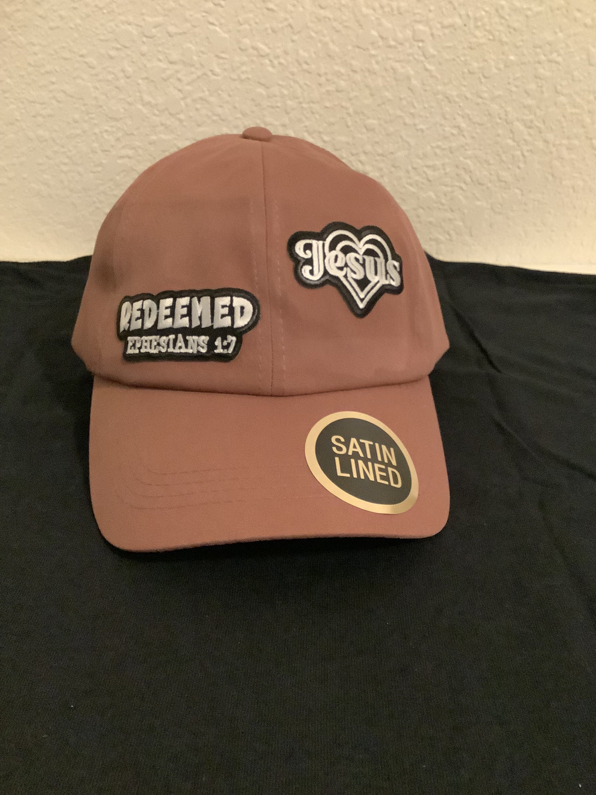 “Redeemed By Jesus” Satin-Lined Hat