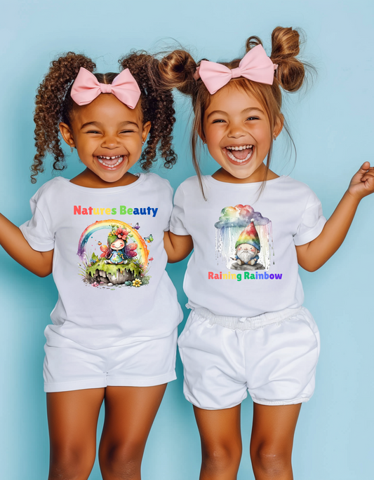 "Natures Beauty" and "Raining Rainbow" T-Shirts