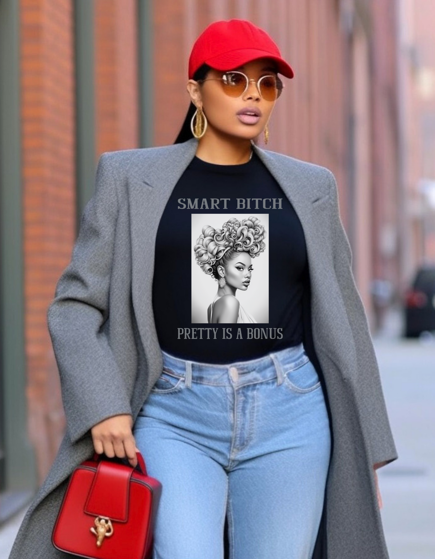 "Smart Bitch. Pretty Is A Bonus" T-Shirt