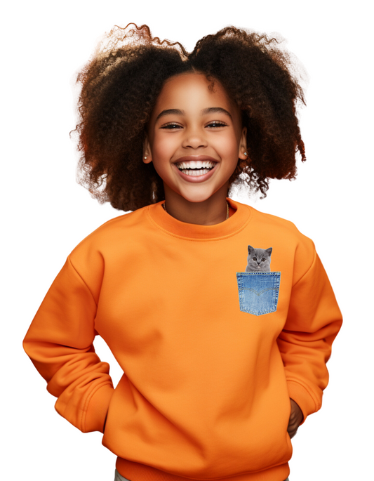 "Cat in a Pocket" Sweatshirt #2