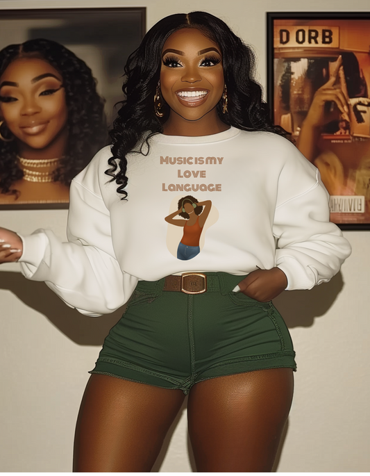"Music is my Love Language" Sweatshirt #1